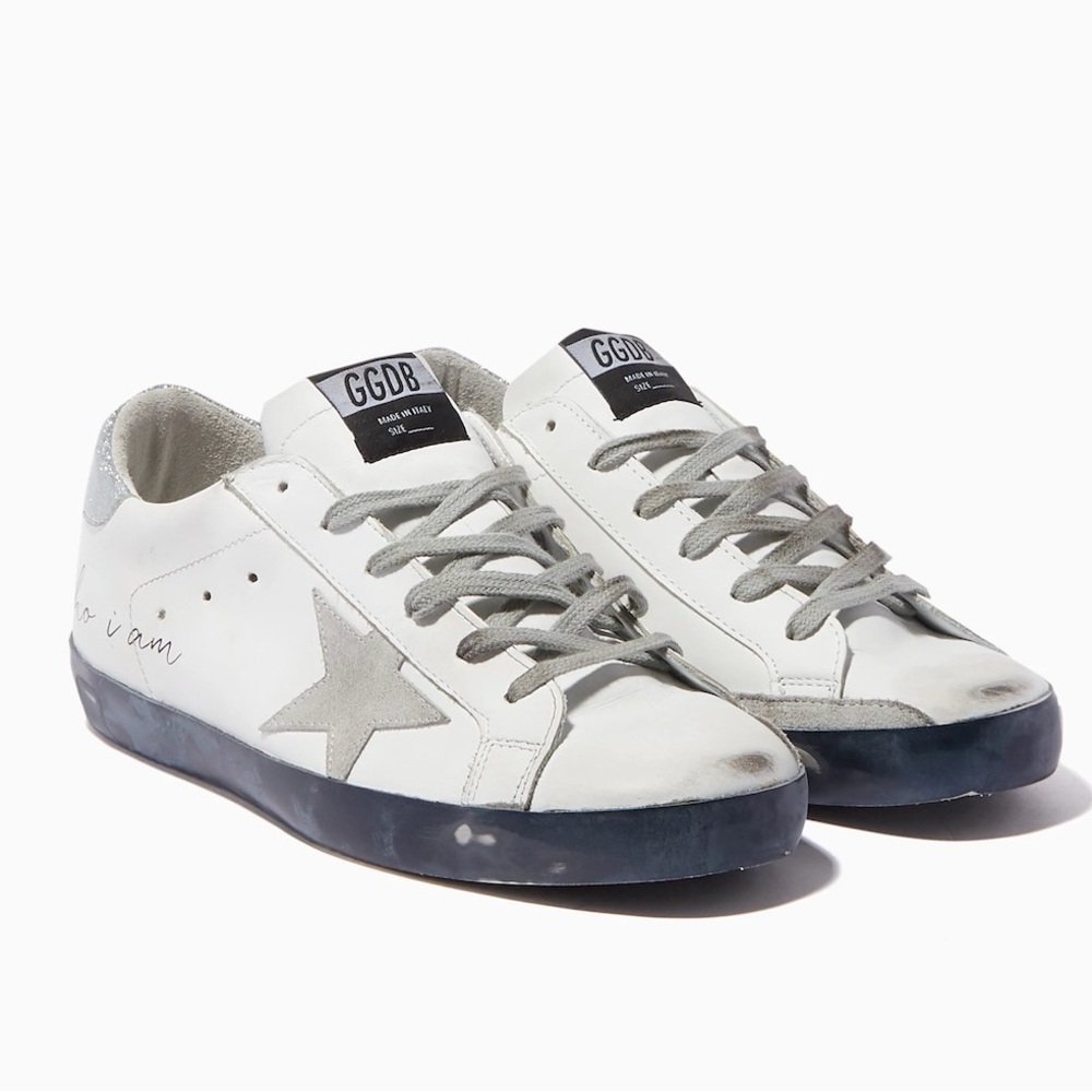 Golden Goose Superstar Navy Bottom Low Too Sneakers